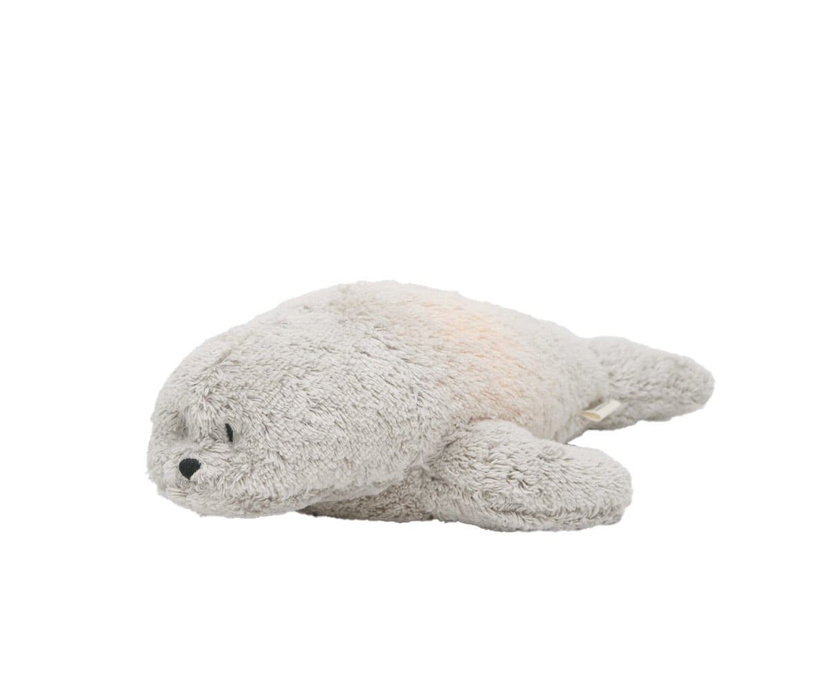 Peluche Orgânico Moonie Orgânico Grey Light-Sound Seal