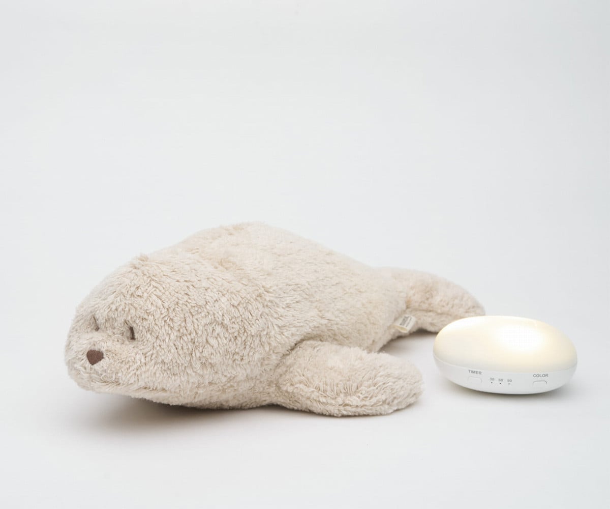 Peluche orgânico Moonie Light-Sound  Sand Seal