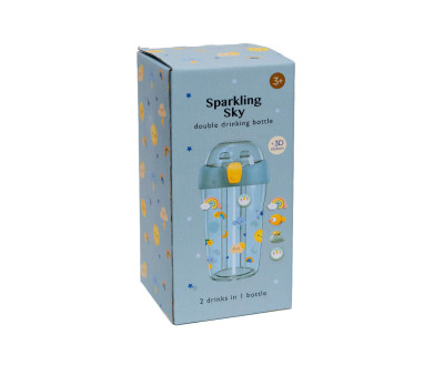 Botella Tritán 2 en 1 Sparkling Sky