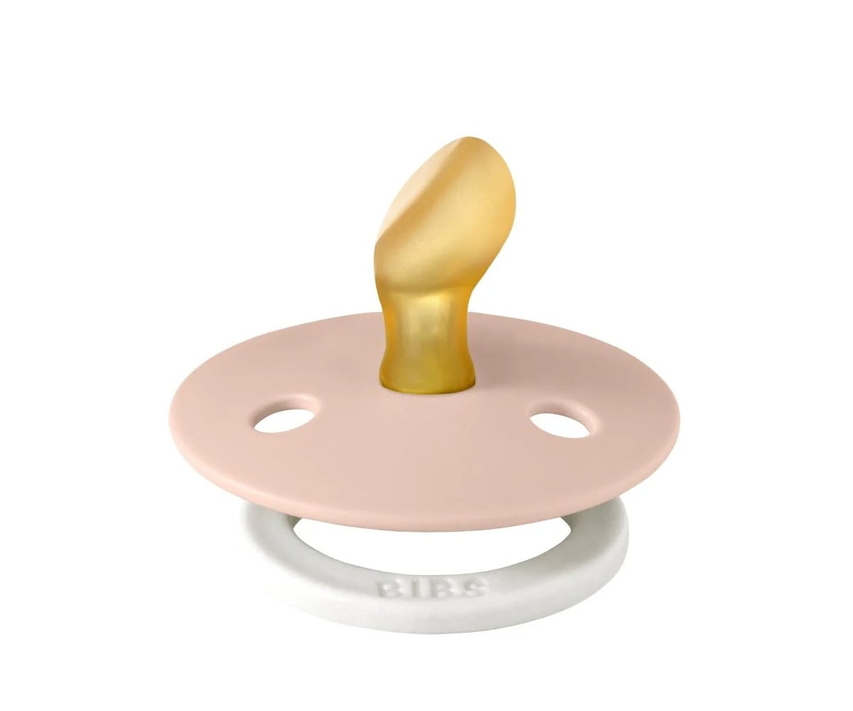 Chupeta noturna BIBS Colour Anatomica Blush em bolsa