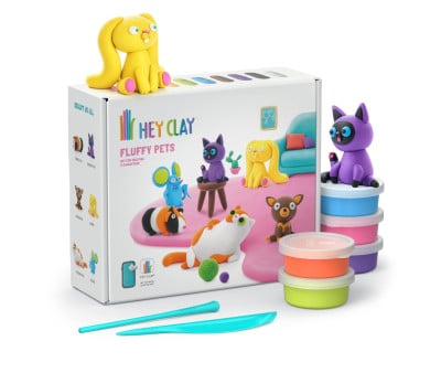 Plasticina interativa Fluffy Pets (15 potes)