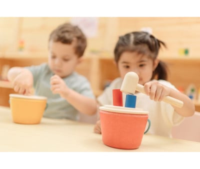 Balde de pesca Montessori Formas