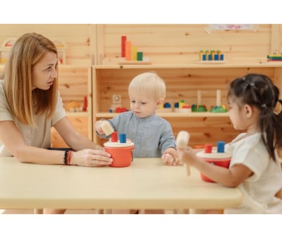 Balde de pesca Montessori Formas