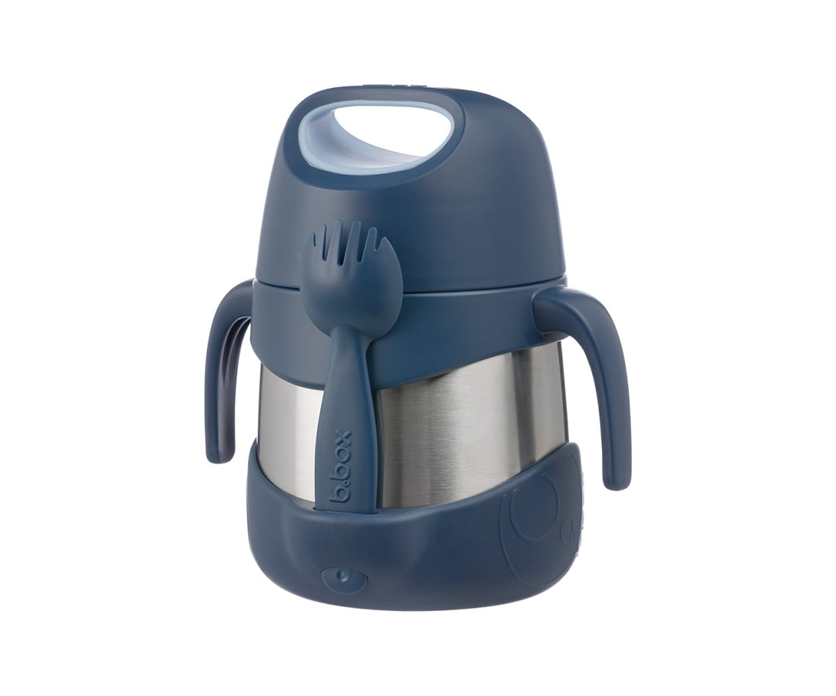 Térmico Sólidos com colher/garfo Midnight  335 ml