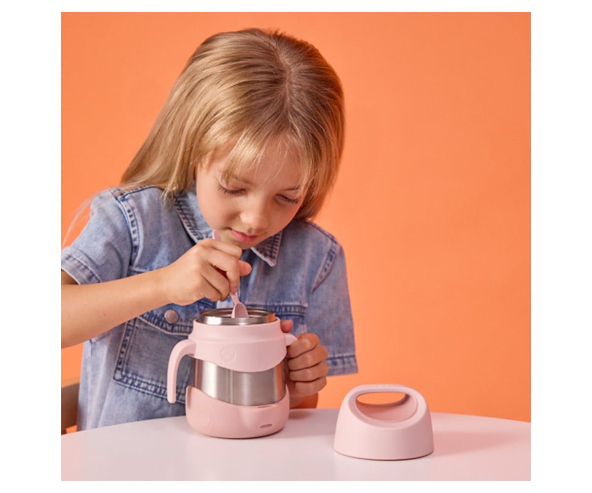 Térmico Sólidos com colher/garfo  Indigo Blush Crush 335 ml