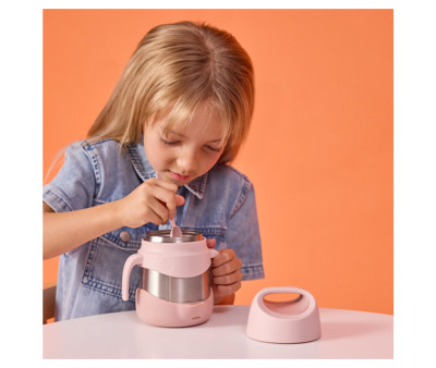 Térmico Sólidos com colher/garfo  Indigo Blush Crush 335 ml
