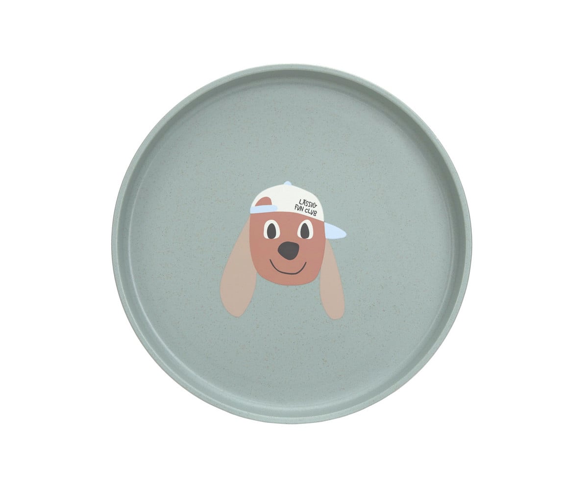 Assiette Antidérapante Eco Tiny Team Dog
