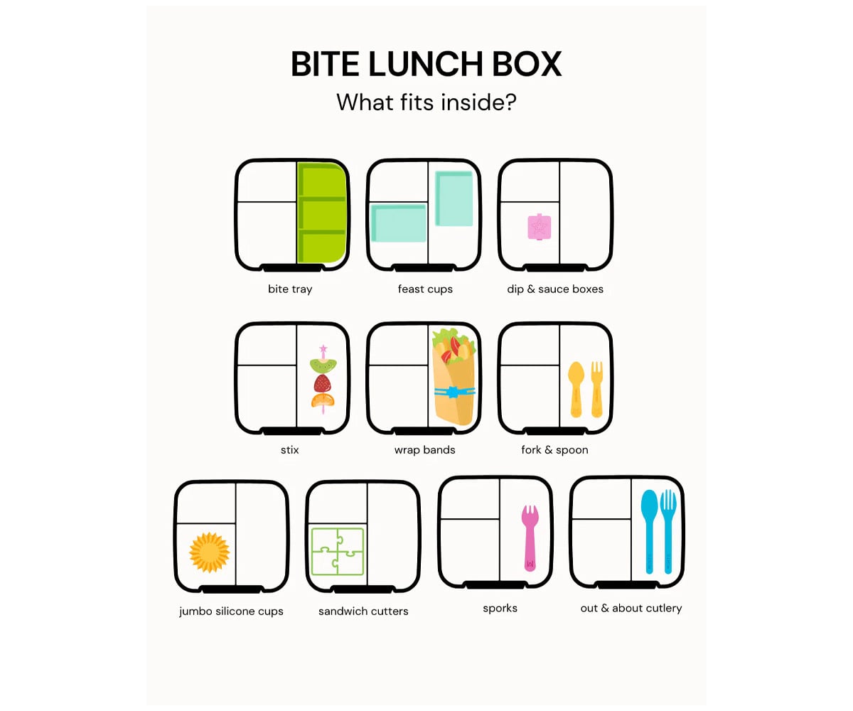 Caja de Almuerzo Bite Mojito 3 Compartimentos