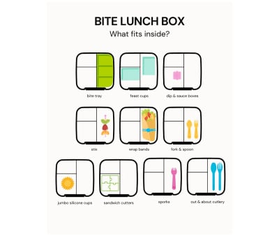 Caja de Almuerzo Bite Mojito 3 Compartimentos