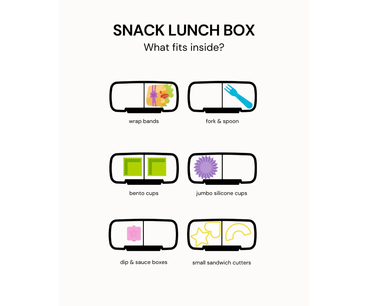 Boîte à Lunch Snack à 2 Compartiments Pink Floss