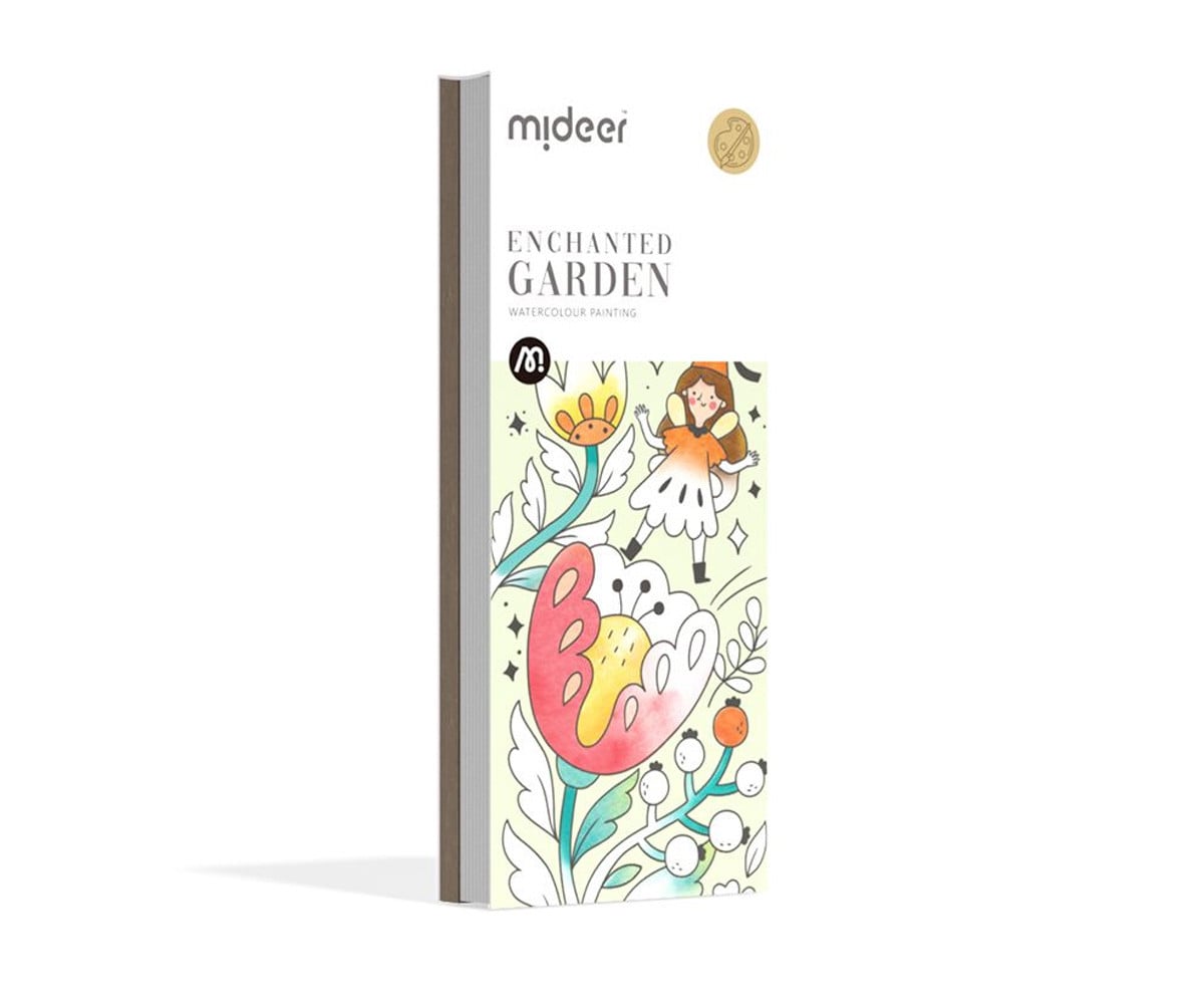 Livro para colorir em aquarela Enchanted Garden