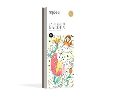 Livre de Coloriage Aquarelle Jardin Enchanté
