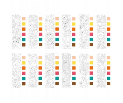 Livro para colorir em aquarela Enchanted Garden