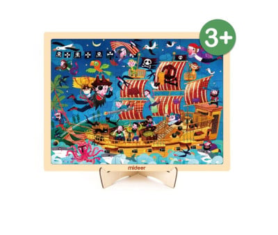 Puzzle in Legno Nave Pirata