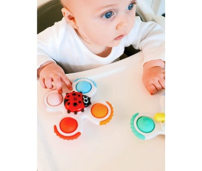 Sticky Spinner Toys Buddies con Ventosa