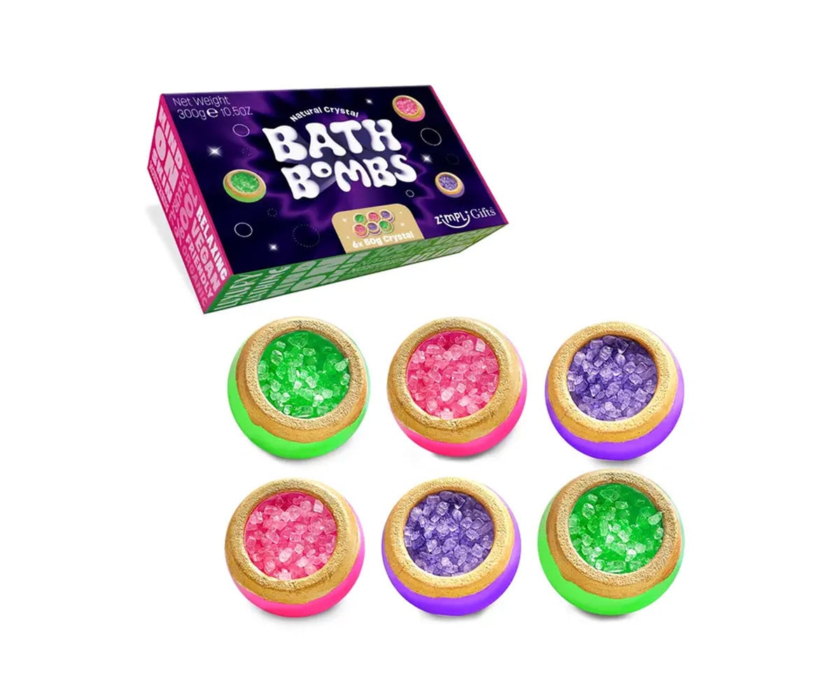 6 Bombas de Banho Natural Crystal