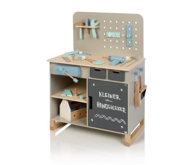 Banco da Lavoro per Bambini Fagus Grey/Natural