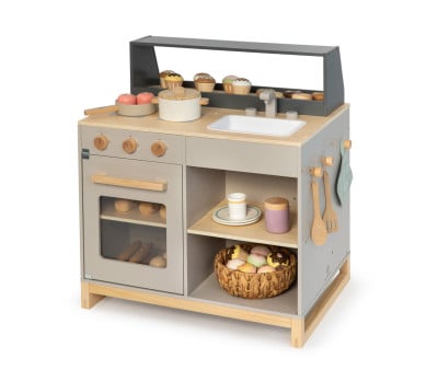 Cozinha e barraca para crianças Prunus Grey/Natural