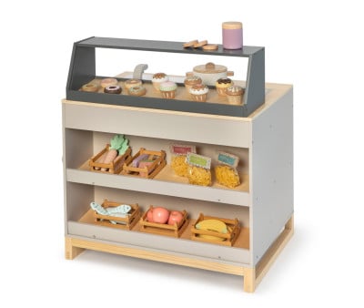 Cucina-Negozietto per Bambini Prunus Grey/Natural
