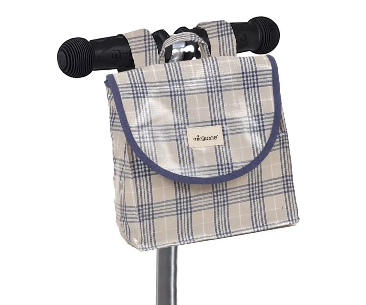 Bolsa para Manillar Algodón Carreaux Bleu