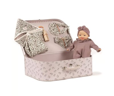 Maleta Vintage "Kit Recién Nacido" Amélie para Muñecos Babies
