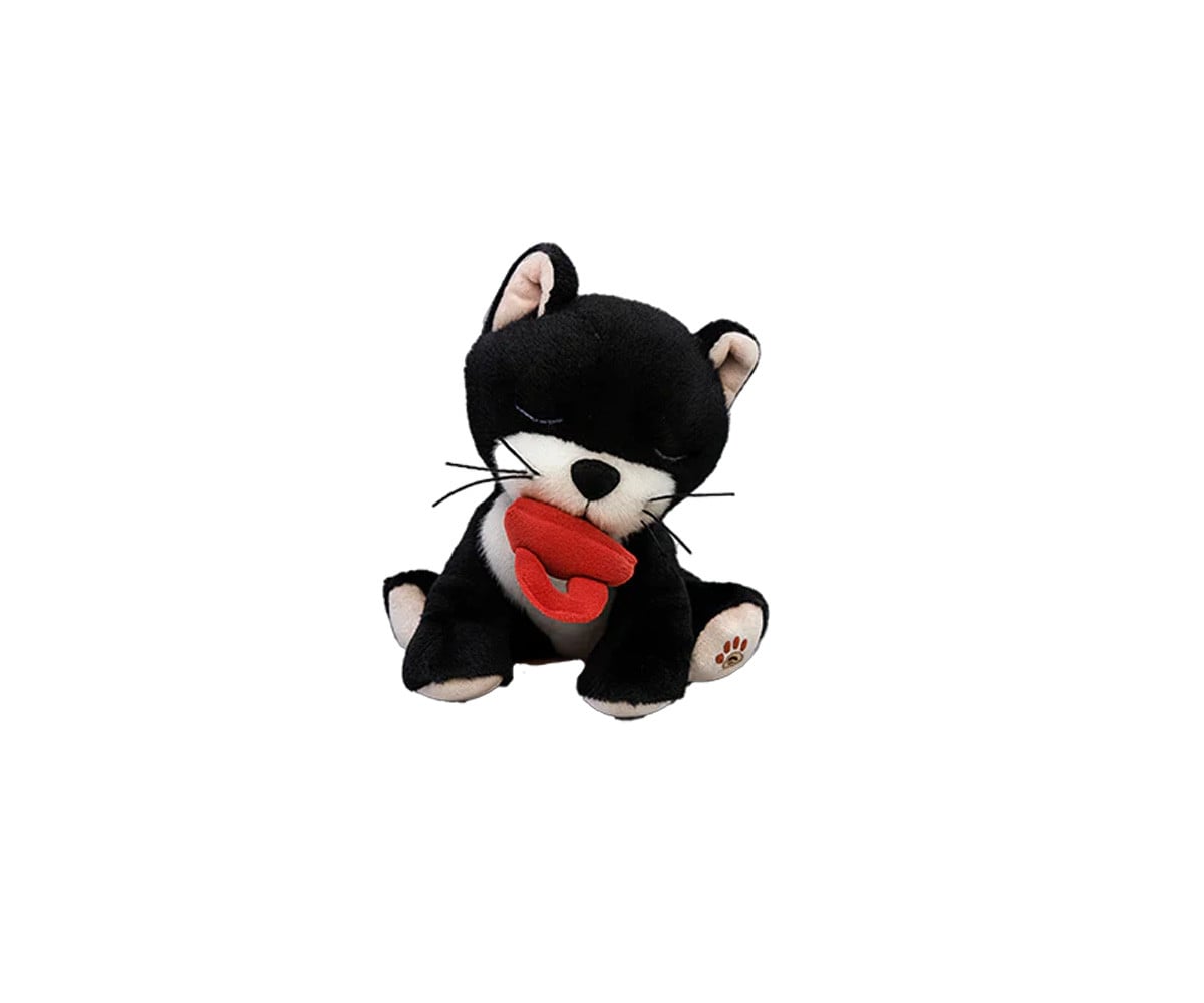 Peluche Binky Kitten Kit Black and White