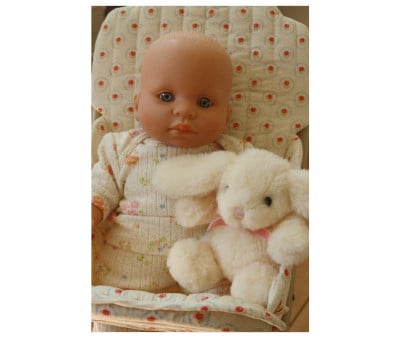 Boneca de pelúcia com coelhinho de pelúcia Nonoka 34cm