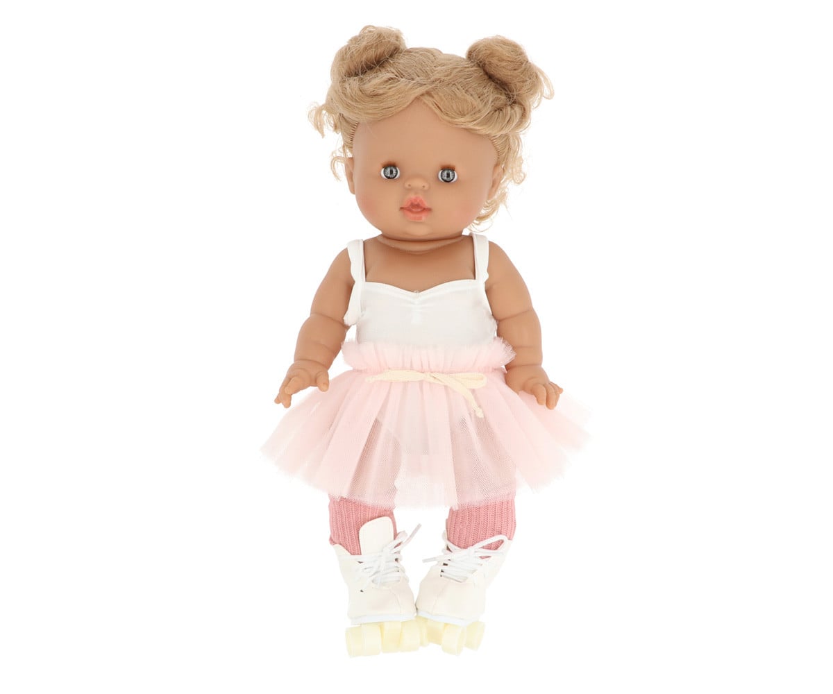 Boneca Gordis Luisa com Anna Jersey, Alicia Tutu e patins