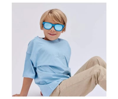 Óculos de sol flexíveis (+6 anos) Lentes polarizadas Navigator, azul meia-noite, azul claro, espelha