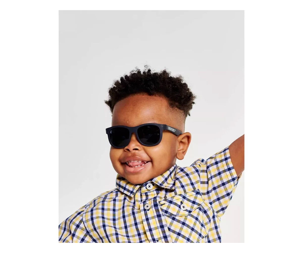 Óculos de sol flexíveis Navigators (3-5 anos) Lentes Jet Black Smoke