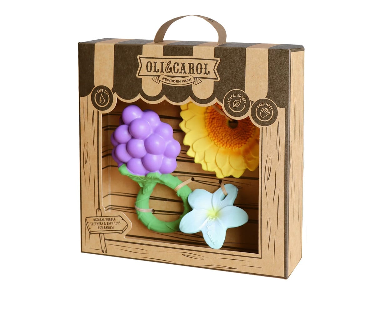 Newborn Gift Pack Rattle, Teether and Mini Teether