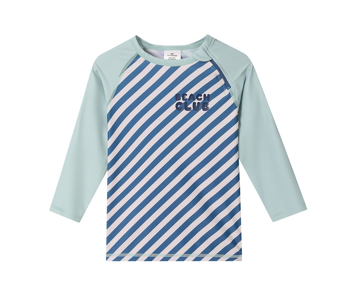 Camiseta de proteção solar de manga comprida Stripes Blues & Beyond