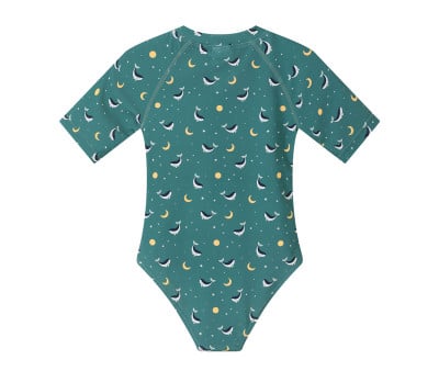 Fato com Zíper Whale Teal