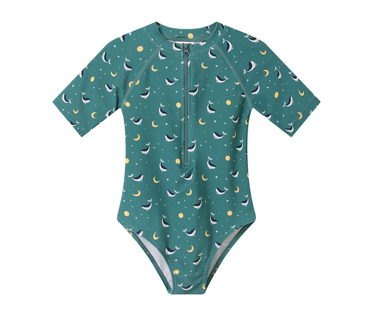 Fato com Zíper Whale Teal