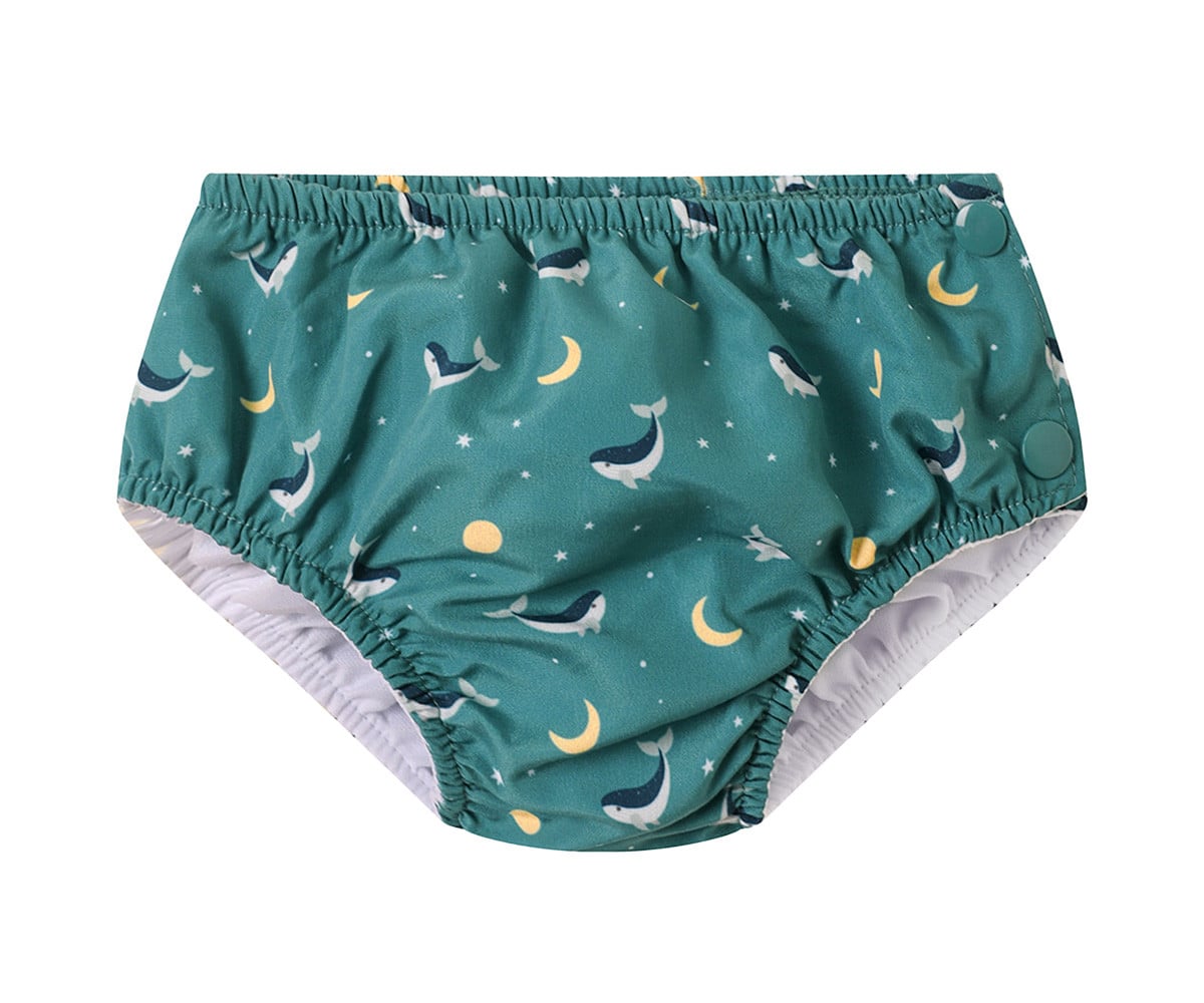 Bañador Pañal Whale Teal
