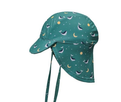 Cappello Spiaggia Bebè Teal Whale