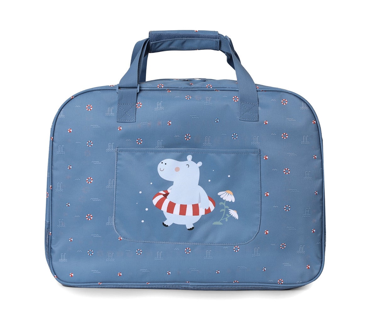 Bolso de Playa con Rejilla Hippos Personalizable