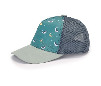 Cappellino Visiera Monnëka Teal Whale