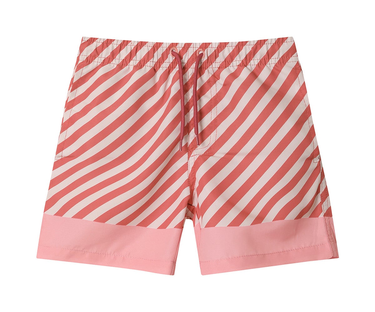 Bermuda Banho Boy Stripes Bloom & Blush