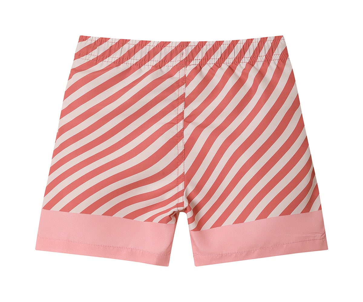 Bermuda Banho Boy Stripes Bloom & Blush