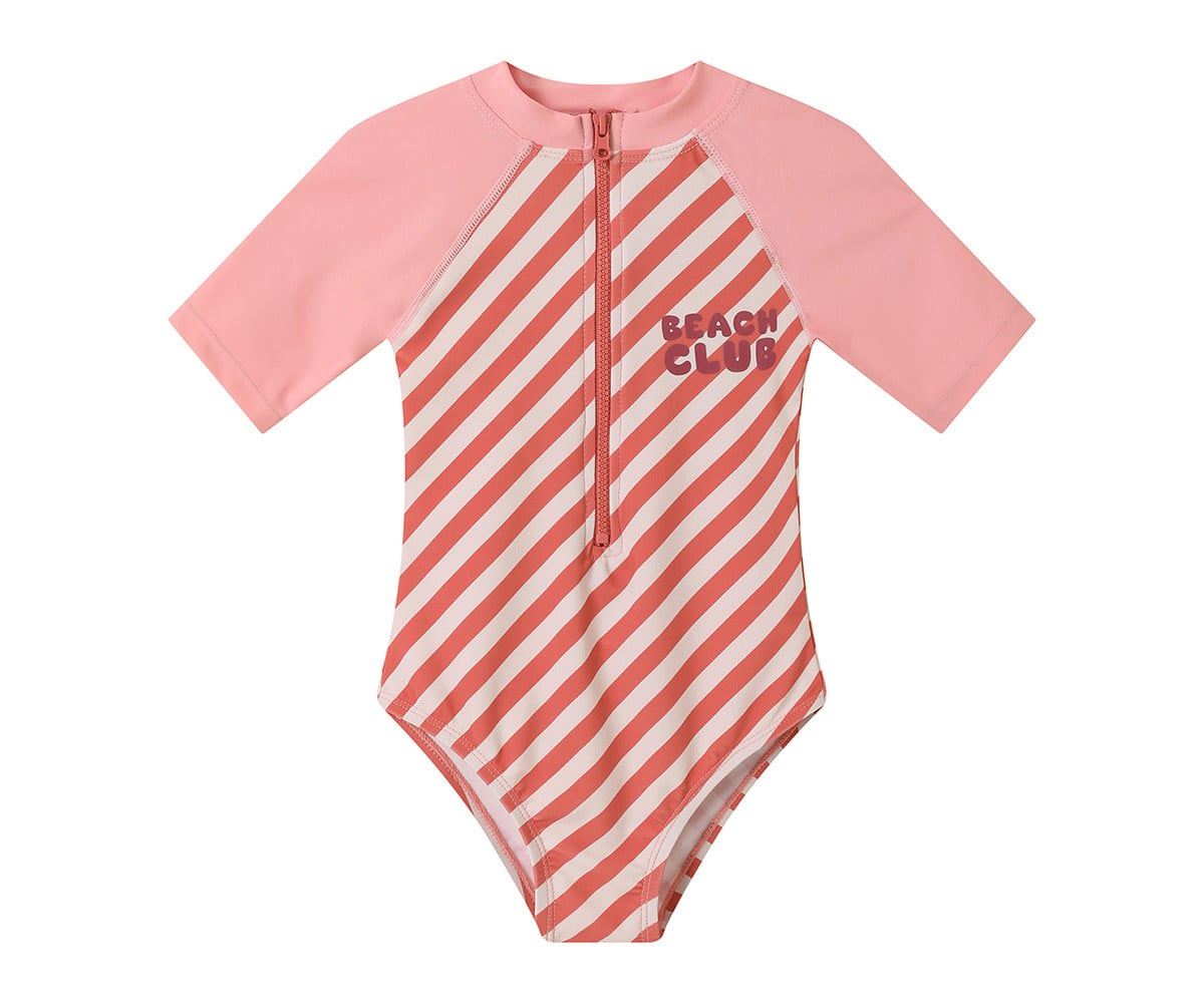 Fato Stripes com zíper Bloom & Blush