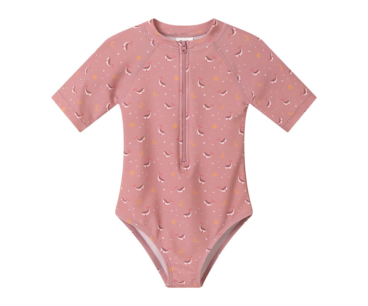 Fato com zíper Whale Pink