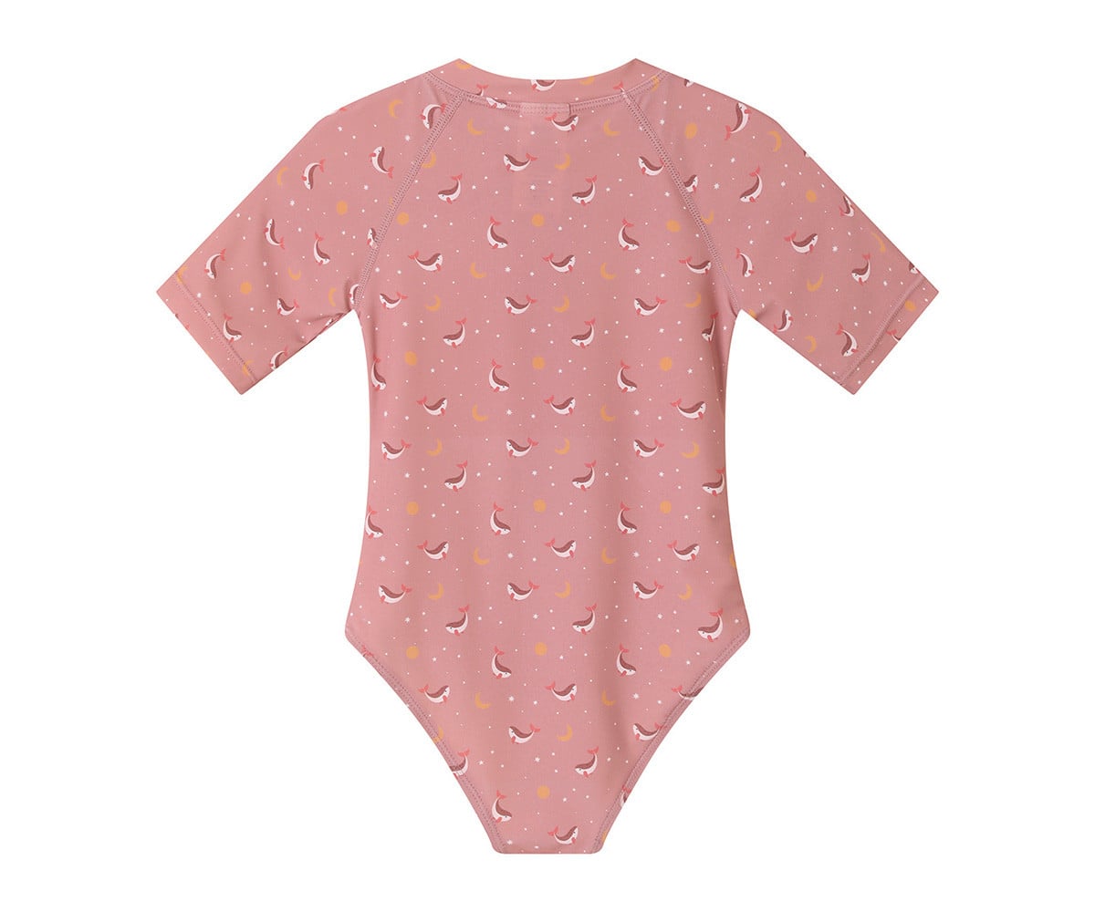 Fato com zíper Whale Pink