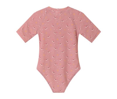 Fato com zíper Whale Pink