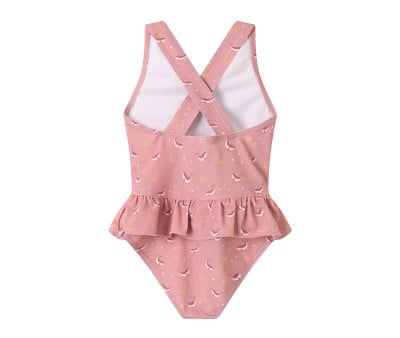 Fato Cruzado com Folhos Whale Pink