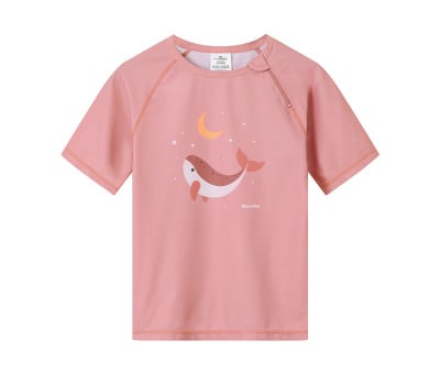 T-Shirt Nuoto Protezione Solare Pink Whale
