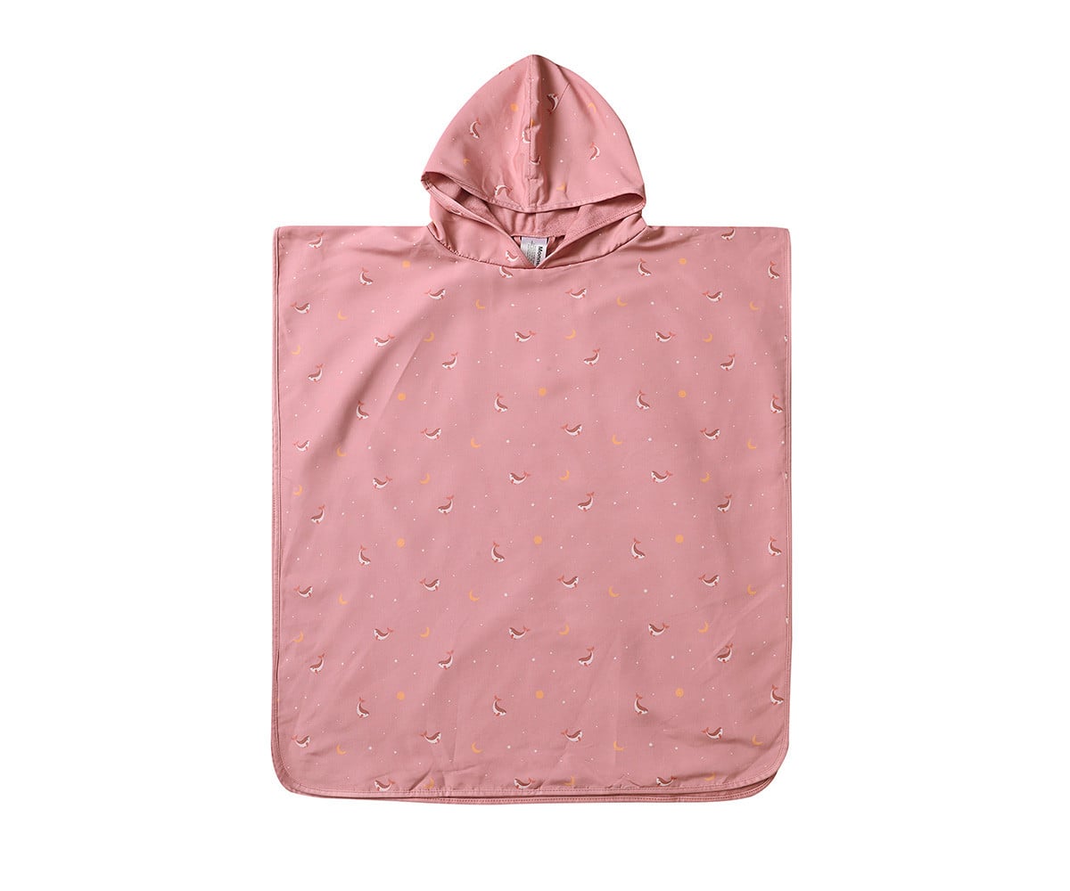 Poncho de Playa Whale Pink