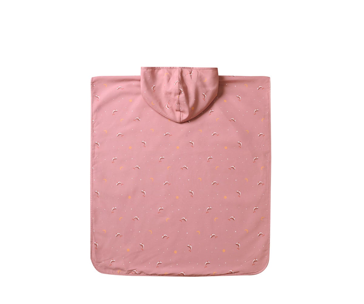 Poncho de Playa Whale Pink