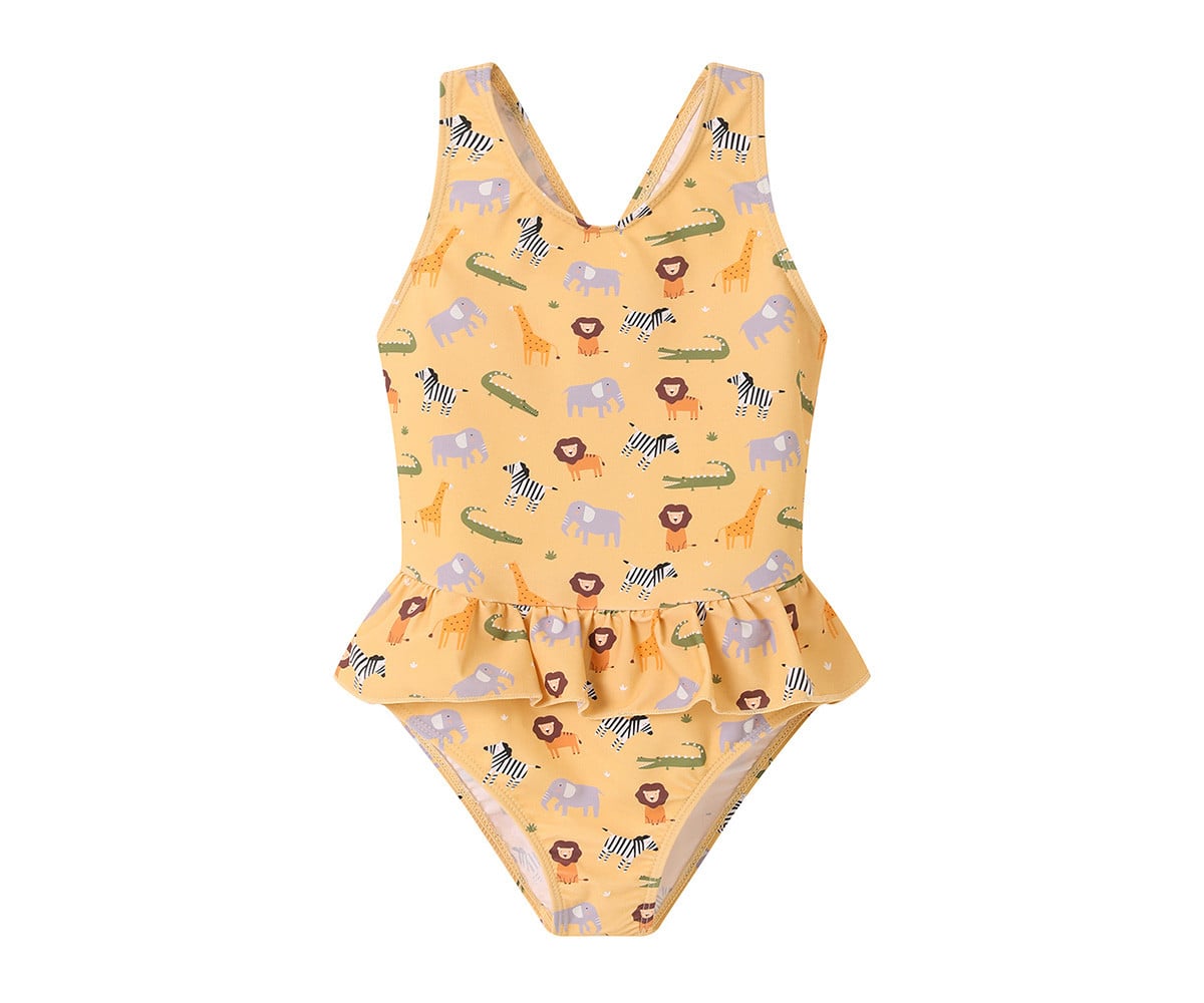 Costume Intero Incrociato con Volanti Wild Animals