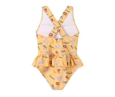 Costume Intero Incrociato con Volanti Wild Animals